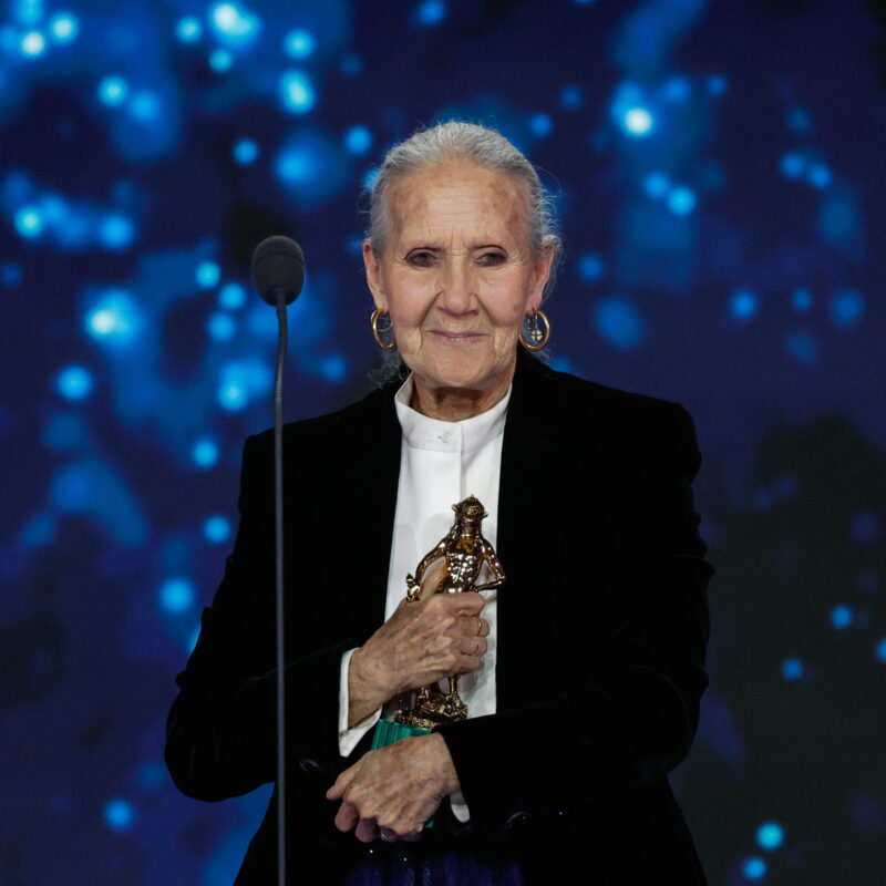 Actress Aurora Quattrocchi receives Best Actress award for &lsquo;Gioia Mia&rsquo; during the 71th edition of the David di Donatello Awards at Cinecitta Studios, in Rome, Italy, 6 May 2026. ANSA/GIUSEPPE LAMI