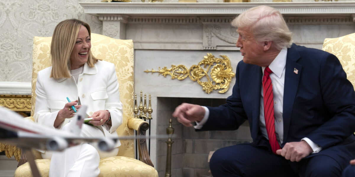 https://assets.gds.it/2026/06/Italian-Prime-Minister-Giorgia-Meloni-meets-with-US-President-Donald-Trump-in-Washington_93242481-1200x600.jpg