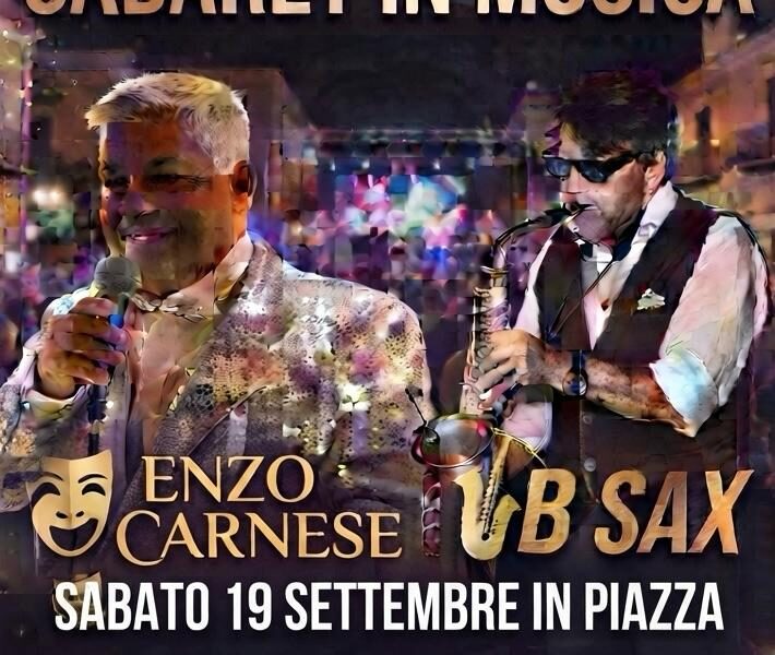 Terrasini, cabaret in musica con Enzo Carnese e GB Sax